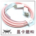 Type-C to Type-C 60W 1米 充電線 傳輸線 馬卡龍色系列 藍 綠 粉 紫 白 黃 快充 編織線-規格圖7