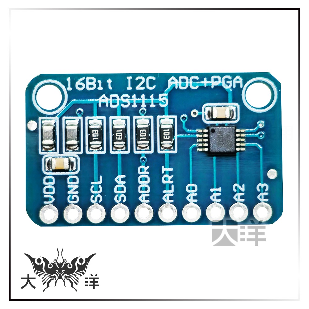 4通道ADS1115小型16位精密模數轉換器 ADC開發板模組 1578 1561 Arduino 模組-細節圖2
