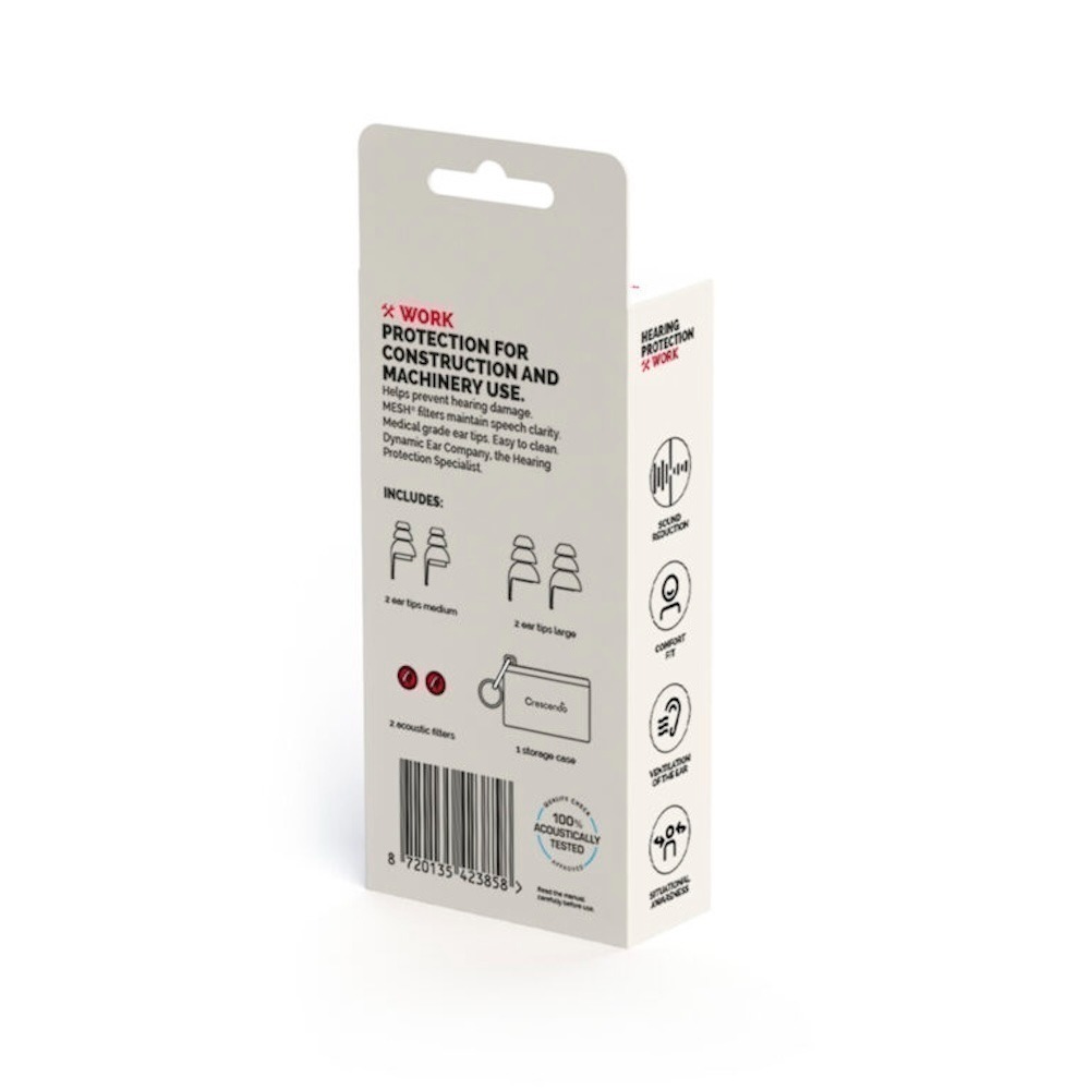 Crescendo Work 工作場域專用 高保真隔音降噪耳塞 (荷蘭製)-細節圖5