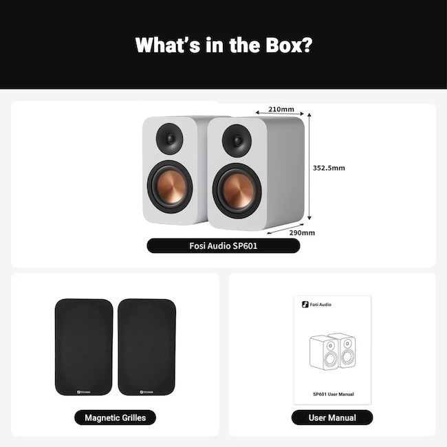Fosi Audio SP601 6.5吋 書架式被動喇叭 (對)-細節圖8