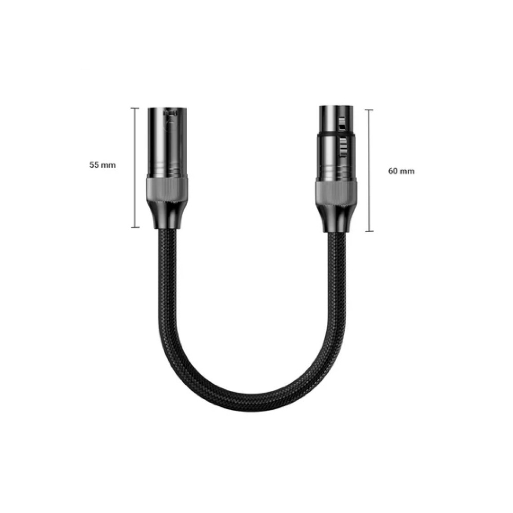 Fosi Audio 原廠 XLR 訊號線 30cm (一對)-細節圖2