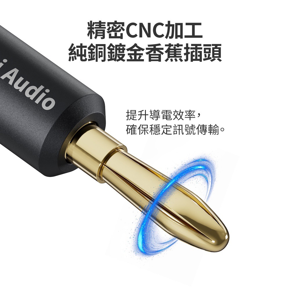 Fosi Audio 原廠喇叭音響線 30cm (一對)-細節圖3