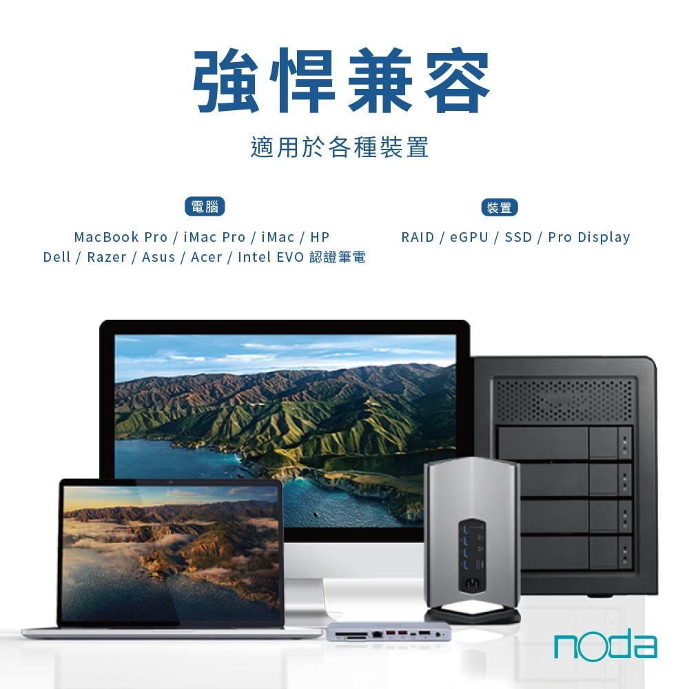 noda Thunderbolt 4 Cable Type-C 傳輸線 40Gbps 支援 UBS4 TB3 三年保固-細節圖9
