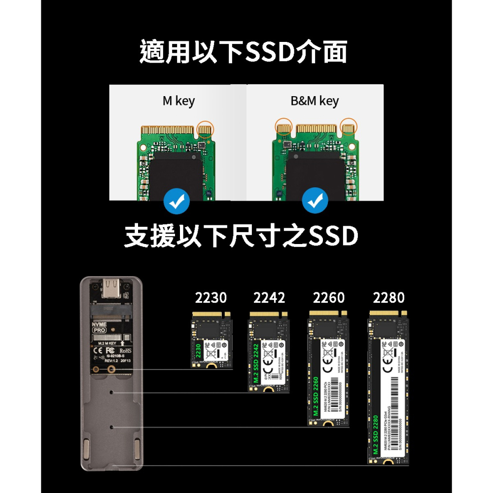 noda R9 雙協議 NVMe/SATA SSD 外接盒 磁吸後蓋款-細節圖7
