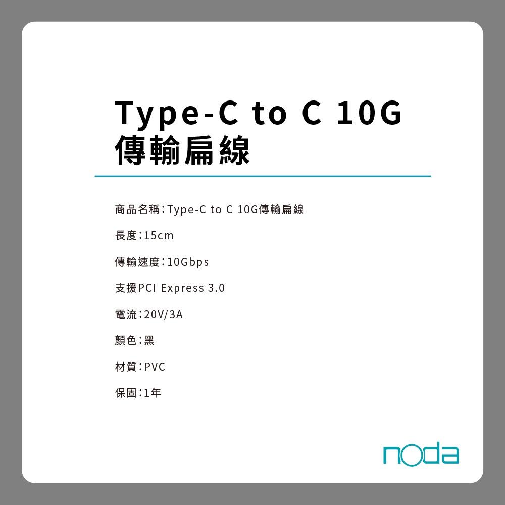 noda Type-C to C 10G 傳輸扁線-細節圖7