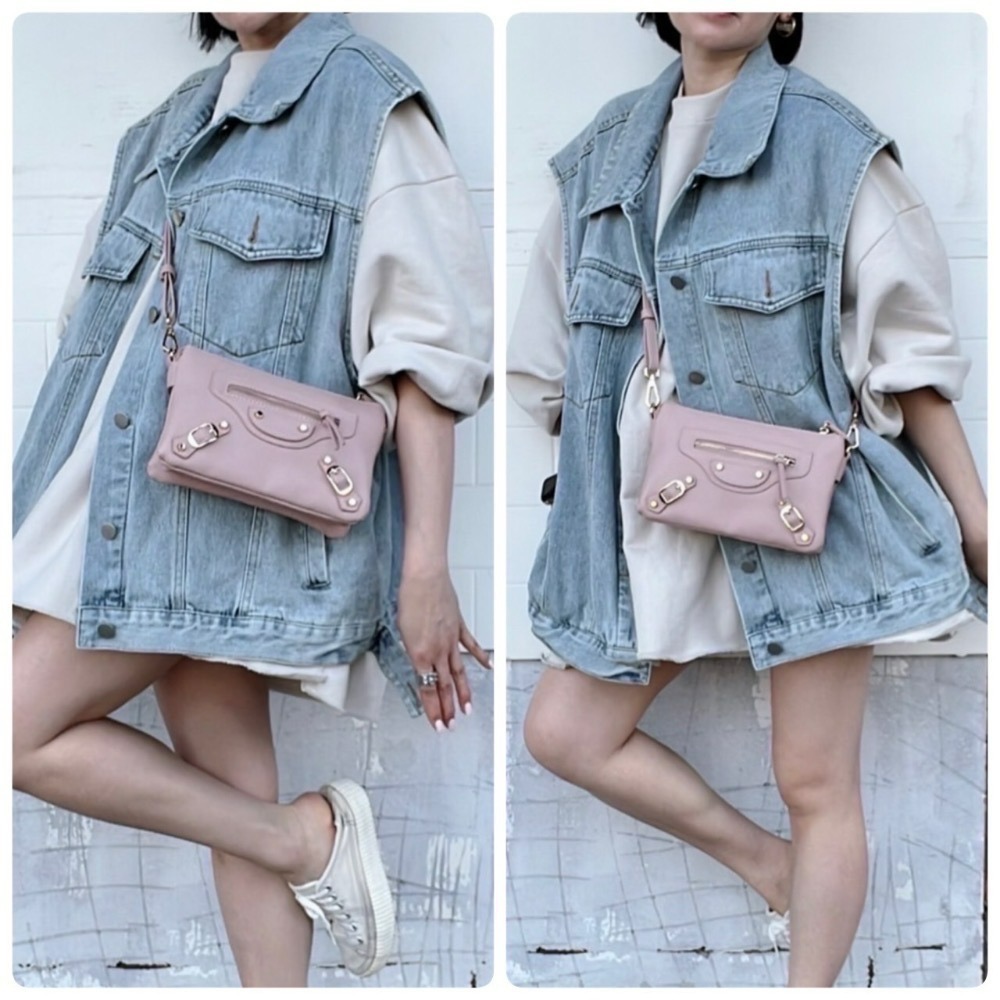 （現貨6色）🎀韓版5層機車包大容量側背包🎀側背包、肩背包、小方包、多層包、手機包、長夾、水桶包-細節圖8