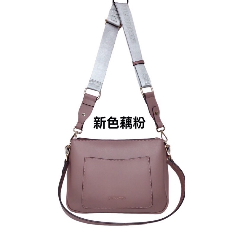 ￼（現貨5色）🎀SHINYTON 復古三層大容量側背包🎀多層包、側背包、手提包、肩背包、附織帶包、大容量側背包-細節圖2
