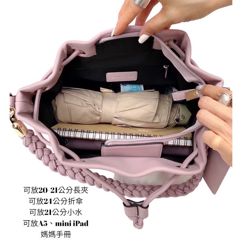 ￼（現貨8色）🎀SHINYTON 球型束口水桶包（附零錢包）🎀全台現貨最多📣📣📣快速出貨🔥側背包、肩背包-細節圖8