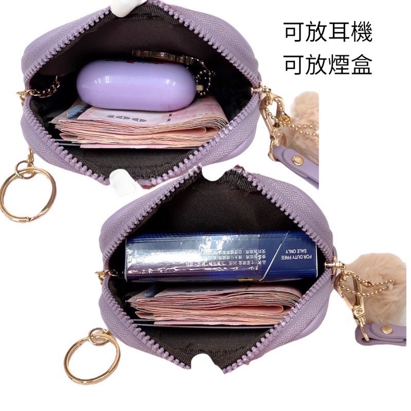 ￼（現貨12色）🎀SHINYTON 馬卡龍ㄇ字零錢包🎀全台現貨最多📣📣📣快速出貨🔥卡片包、手提包、毛球包-細節圖5