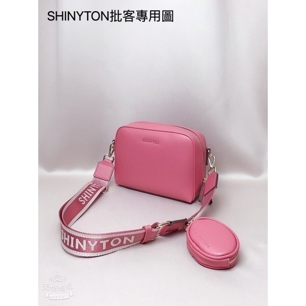￼（現貨9色）🎀SHINYTON 馬卡龍相機包（附零錢包）🎀全台現貨最多📣📣📣小方包、側背包、-細節圖5
