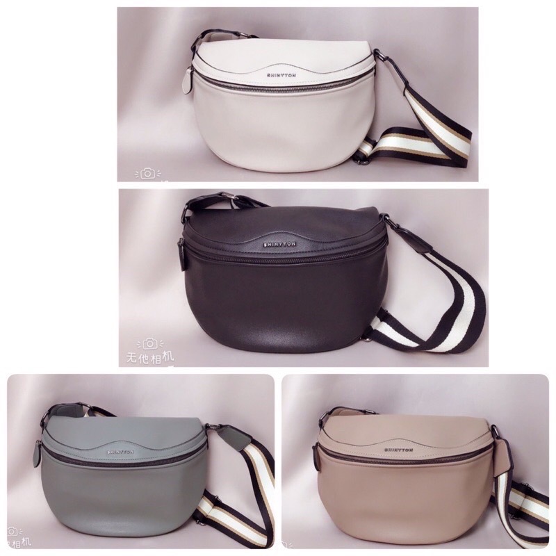 ￼（現貨4色）🎀SHINYTON 簡約時尚胸包🎀全台現貨最多📣📣📣胸包、腰包、側背包、肩背包-細節圖2
