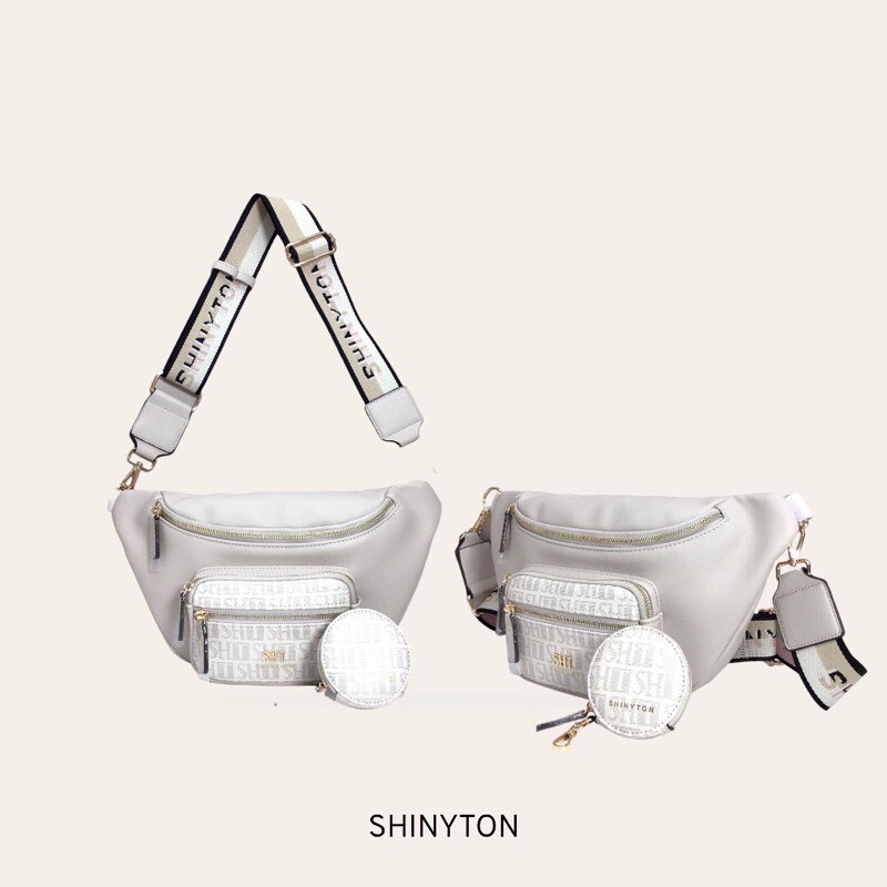 ￼（現貨3色）🎀SHINYTON 動感織帶大容量胸包🎀胸包、側背包、肩背包、大容量胸包-細節圖2