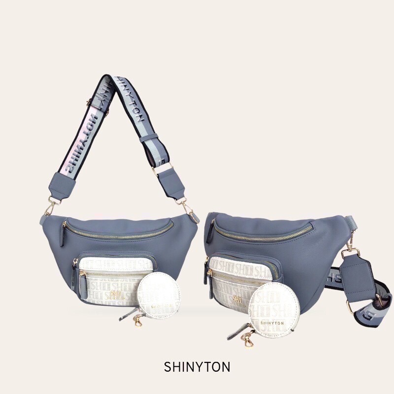 ￼（現貨3色）🎀SHINYTON 動感織帶大容量胸包🎀胸包、側背包、肩背包、大容量胸包-細節圖3