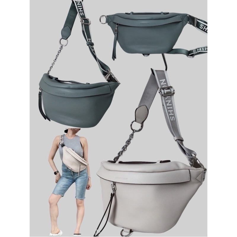 ￼（現貨5色）🎀SHINYTON 胸包🎀全台現貨最多📣📣📣側背包、腰包、手提包、肩背包、鏈條包、胸包-細節圖2