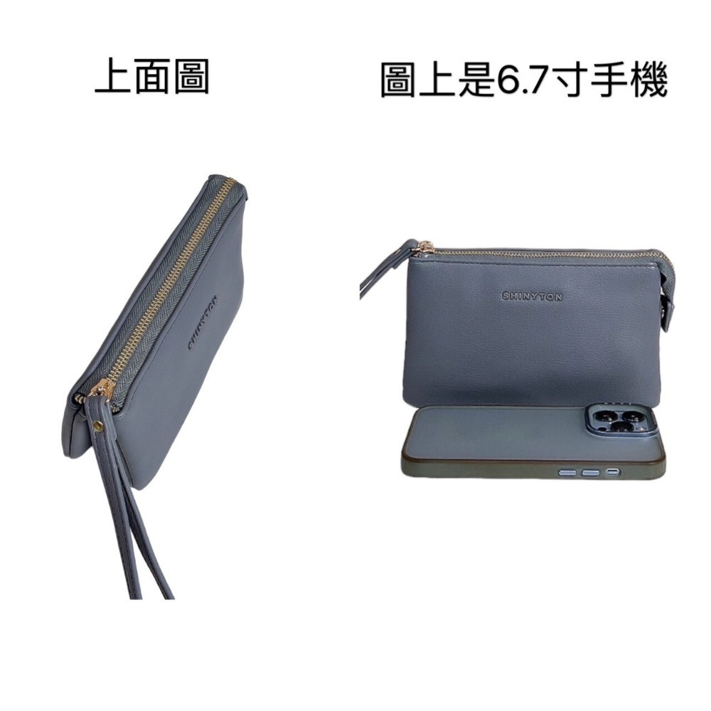 ￼（現貨9色）🎀SHINYTON 5層字母小包🎀多層包、手拿包、卡片包、長夾、零錢包-細節圖3