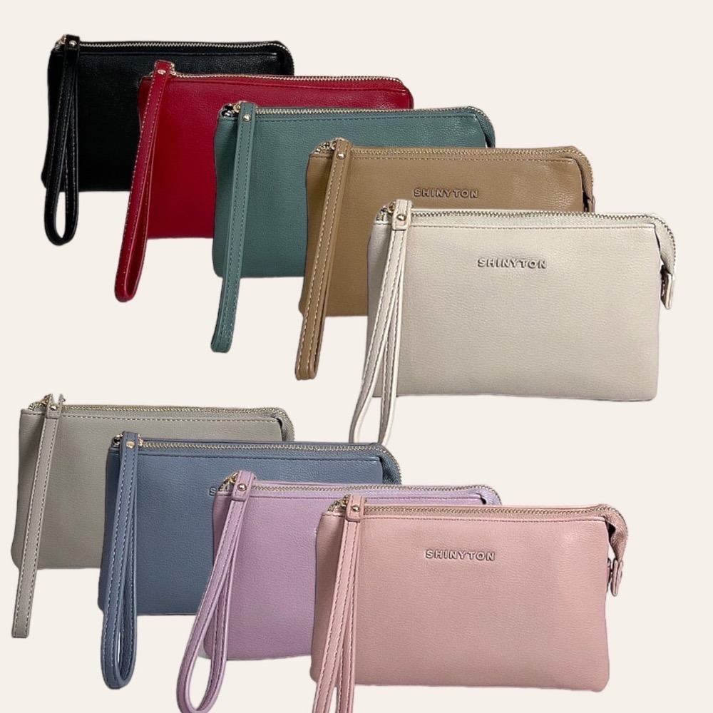 ￼（現貨9色）🎀SHINYTON 5層字母小包🎀多層包、手拿包、卡片包、長夾、零錢包-細節圖6