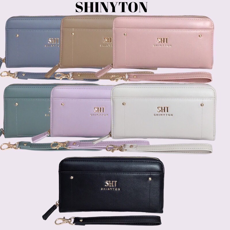 ￼（現貨7色）🎀SHINYTON 多格層20公分長夾🎀長夾、中夾、短夾、手提包、零錢包、多格層皮夾-細節圖2