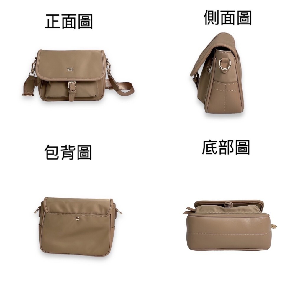 現貨（5色）🎀SHINYTON 厚磅尼龍反蓋相機包🎀側背包、肩背包、斜背包、小方包、相機包、多層包、小書包-細節圖3