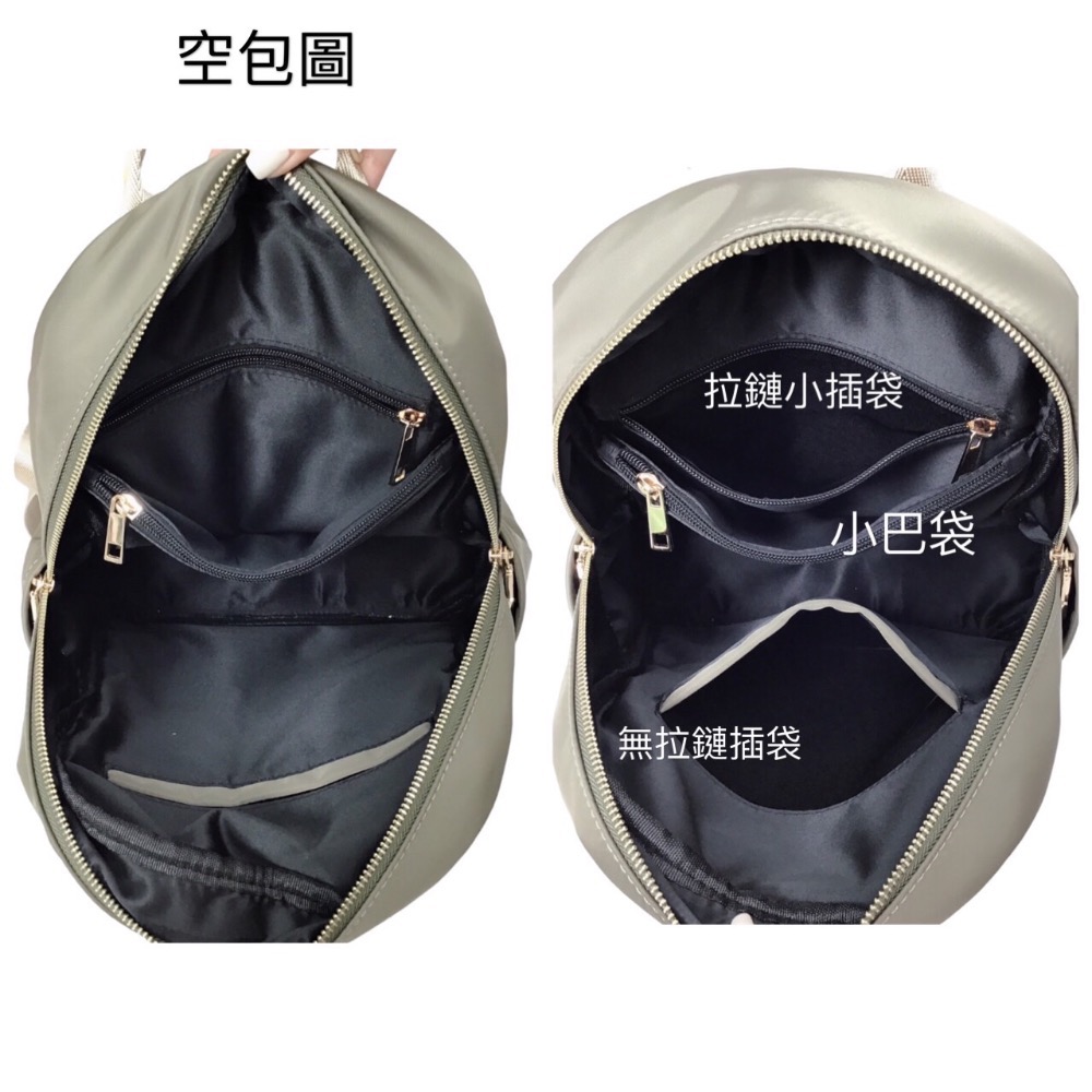 ￼現貨（4色）🎀SHINYTON 厚磅尼龍三層後背包🎀後背包、肩背包、側背包、斜背包、三層包、雙肩後背包-細節圖4