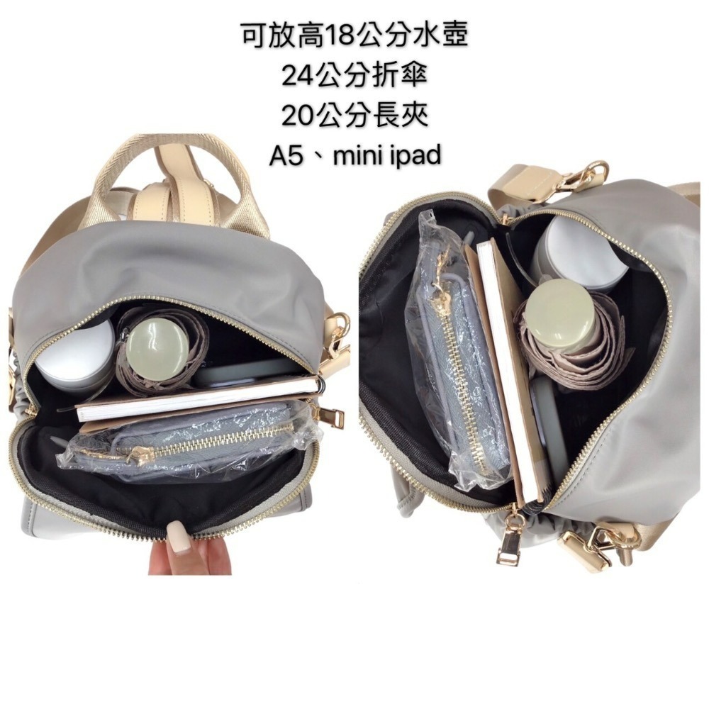 ￼現貨（4色）🎀SHINYTON 厚磅尼龍妞妞兩用小後背包🎀肩背包、後背包、、雙肩後背包、側背包、小後背包、小方包、斜背-細節圖5