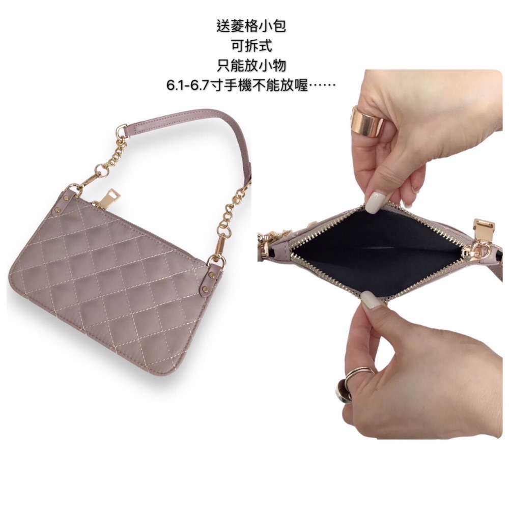 ￼現貨（4色）🎀SHINYTON 厚磅尼龍雙肩後背包送菱格小包🎀後背包、肩背包、手提包、防潑水後背包、菱格包-細節圖8