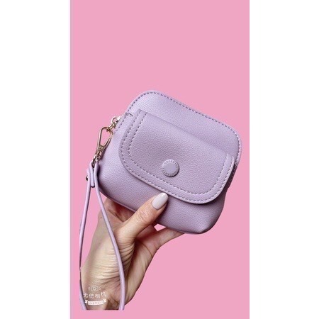 ￼（現貨10色）🎀SHINYTON繽紛甜心可手提零錢包🎀手提包、卡片包、零錢包、短夾、大容量零錢包、拉鏈零錢包-細節圖2