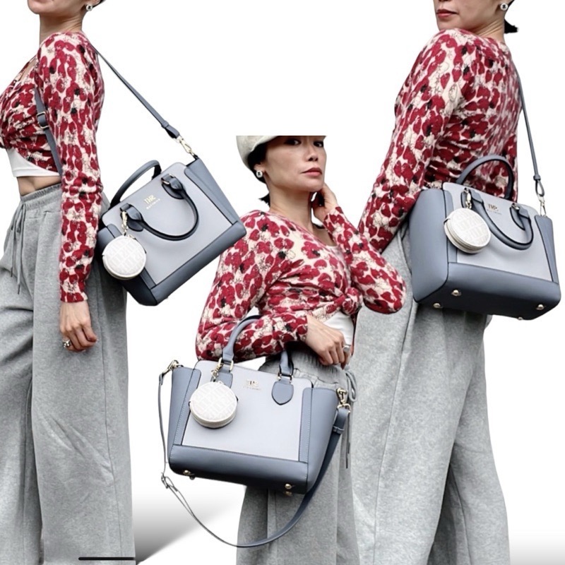 ￼（現貨5色）🎀SHINYTON防刮十字紋SHT托特包附老花零錢包🎀側背包、手提包、肩背包、零錢包、托特包、波士頓包-細節圖8