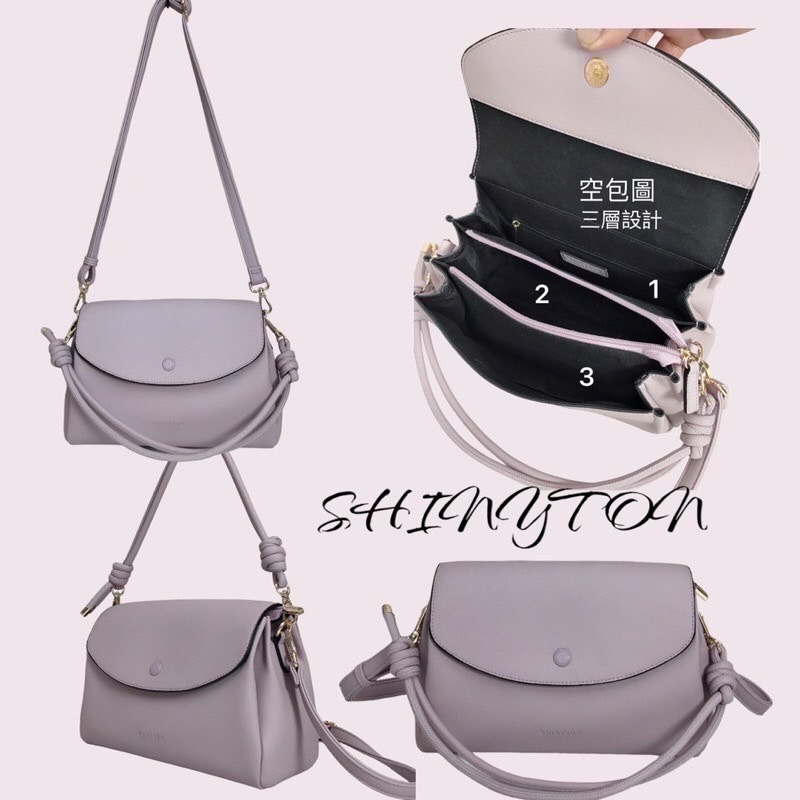 ￼（現貨6色）🎀SHINYTON小姐姐三層側背包🎀側背包、肩背包、手提包、三層包、水桶包、托特包機-細節圖6