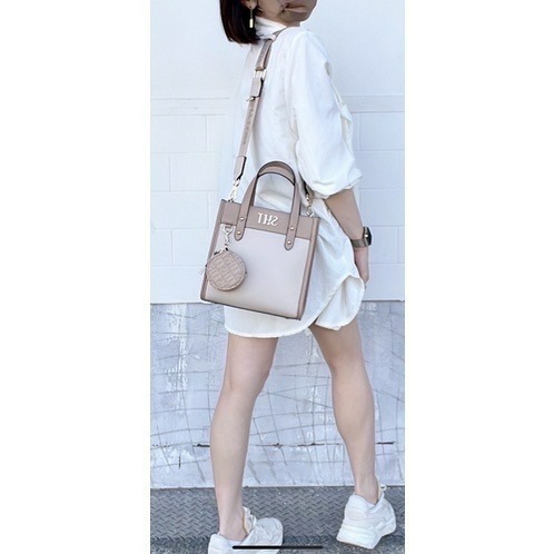 ￼（現貨6色）🎀SHINYTON 最新Logo拼色SHT小托特包🎀托特包、附零錢包、肩背包、側背包、手提包、附寬背帶-細節圖7