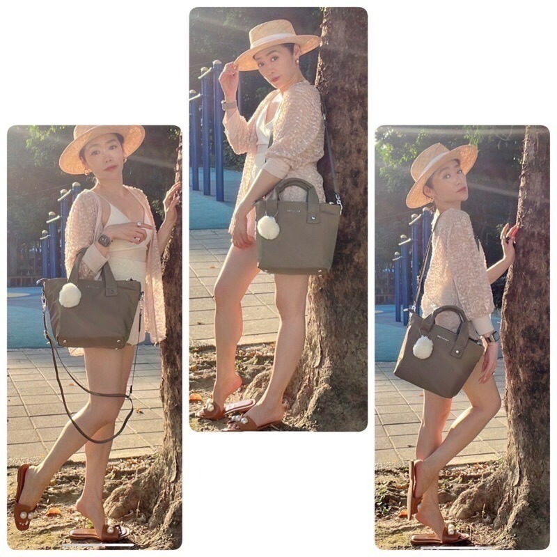 ￼現貨（5色）🎀SHINYTON 厚磅尼龍大容量三層托特水餃包🎀側背包、斜背包、多層包、手提包、肩背包、水餃包、-細節圖4