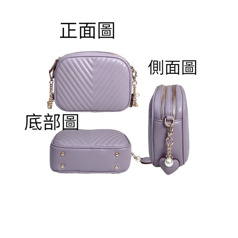￼（現貨6色）🎀SHINYTON愛心雙層V格相機包🎀全台現貨最多📣📣快速出貨🔥鏈條包、相機包、側背包、多層包-細節圖6