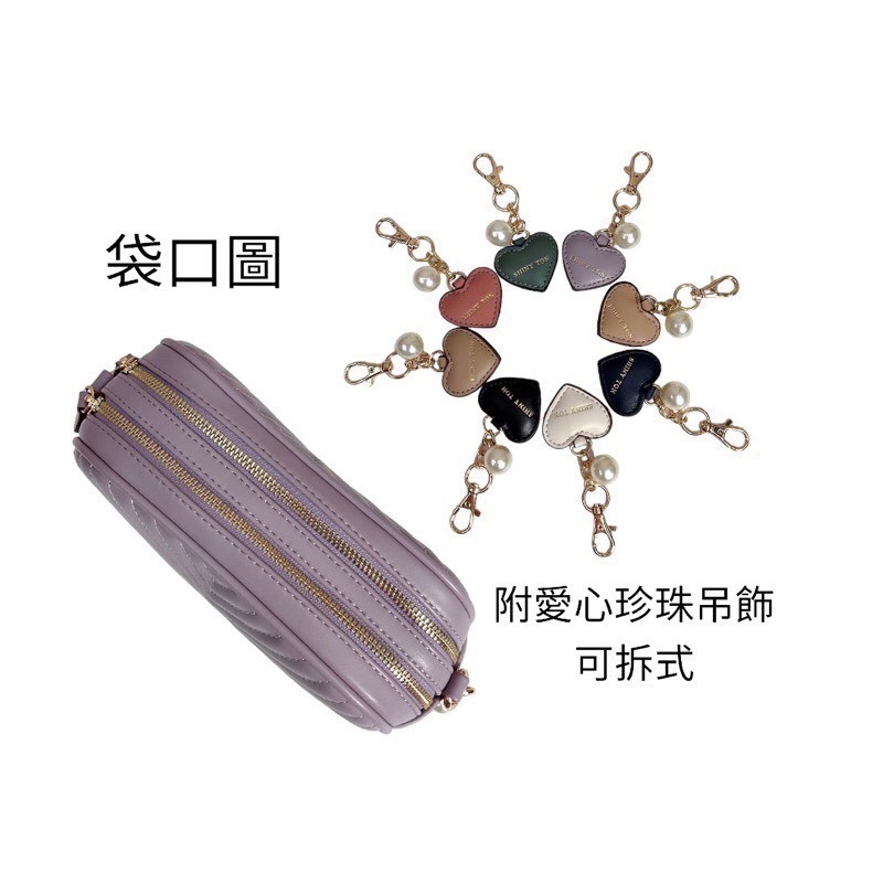 ￼（現貨6色）🎀SHINYTON愛心雙層V格相機包🎀全台現貨最多📣📣快速出貨🔥鏈條包、相機包、側背包、多層包-細節圖7