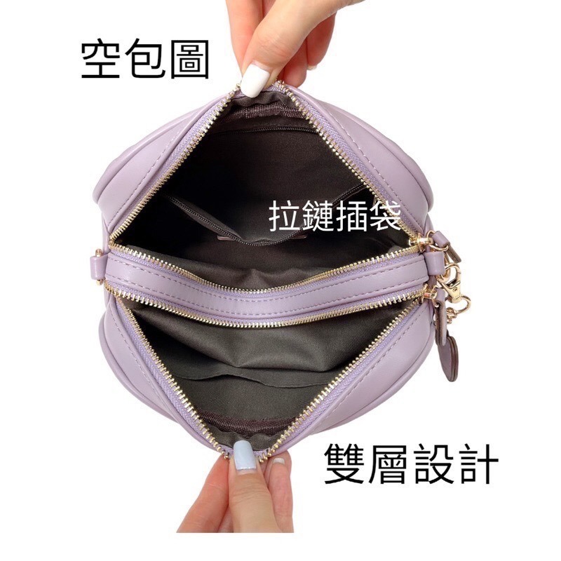 ￼（現貨6色）🎀SHINYTON愛心雙層V格相機包🎀全台現貨最多📣📣快速出貨🔥鏈條包、相機包、側背包、多層包-細節圖8