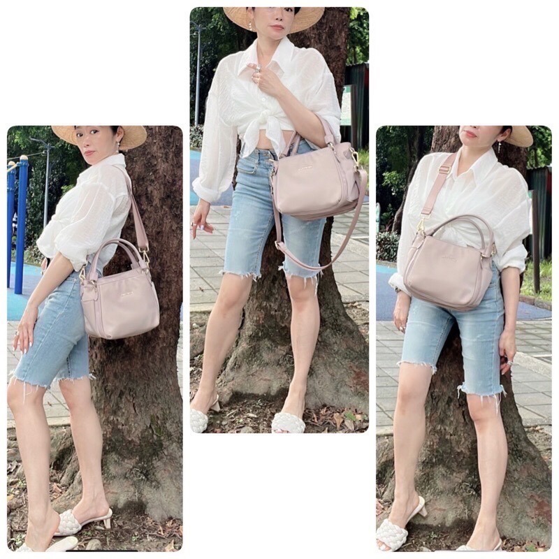 ￼現貨（4色）🎀SHINYTON 第二代厚磅尼龍小可愛三層小托特包🎀側背包、斜背包、手提包、肩背包、方包、托特包、多層包-細節圖9