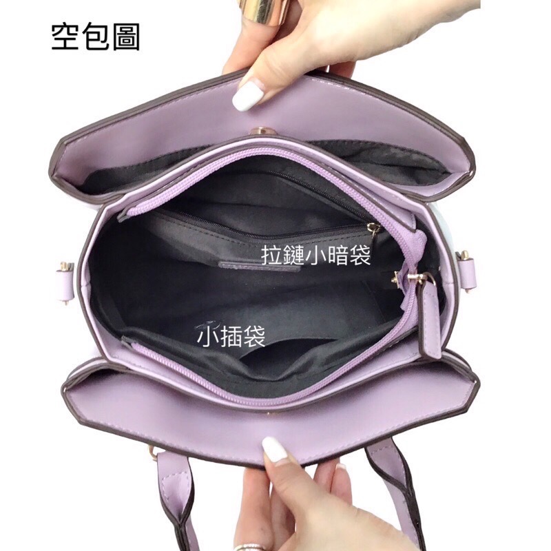 ￼現貨（6色）🎀SHINYTON 4層大容量小托特包🎀側背包、斜背包、肩背包、手提包、托特包、水桶包、多層包、方包-細節圖4