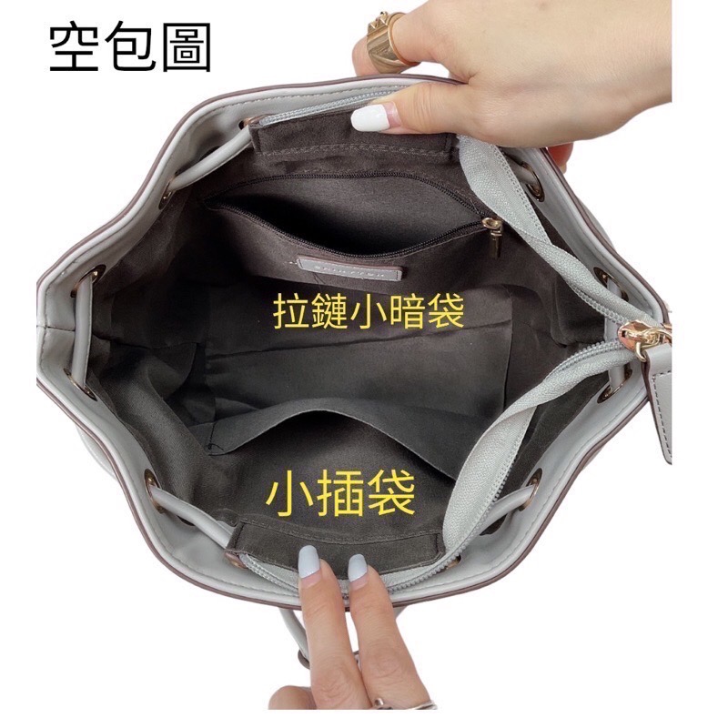 ￼（現貨9色）🎀SHINYTON混搭水桶包小款🎀側背包、斜背包、水桶包、手提包、肩背包、束口包-細節圖5