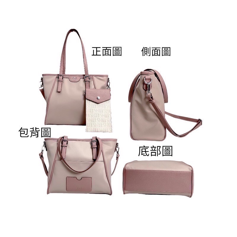 ￼現貨（4色）🎀SHINYTON 厚磅尼龍附手機包🎀斜背包、側背包、肩背包、手提包、大方包、托特包、附手機包-細節圖6