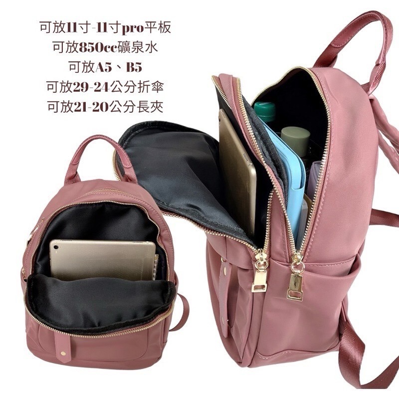 ￼現貨（4色）🎀SHINYTON厚磅尼龍雙層減壓後背包🎀後背包、肩背包、雙肩後背包、減壓後背包、多層包-細節圖6