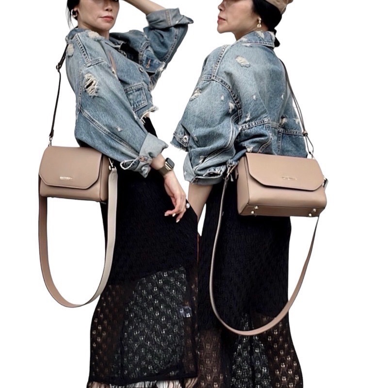 ￼（現貨8色）🎀SHINYTON仿牛皮紋小方包🎀側背包、肩背包、小方包、（附寬背帶）、斜背包-細節圖3