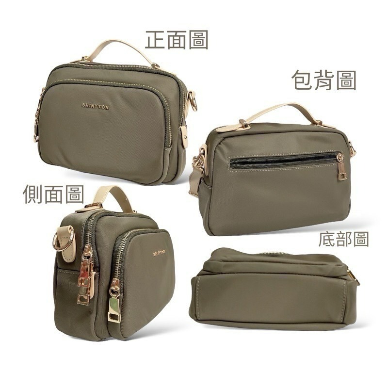 ￼（現貨色）🎀SHINYTON 厚磅尼龍雙層小相機包🎀側背包、手提包、小方包、雙層包、斜背包、相機包-細節圖4