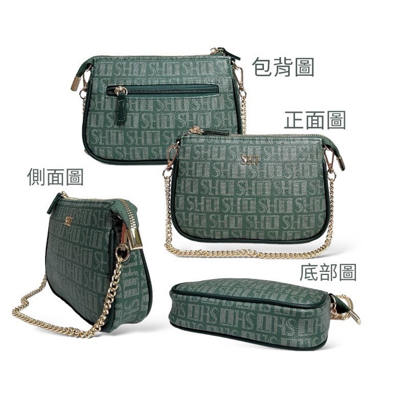 ￼（現貨4色）🎀SHINYTON老花小麻將鏈包🎀小方包、鏈條包、手提包、側背包、肩背包、腋下包、斜背包-細節圖2