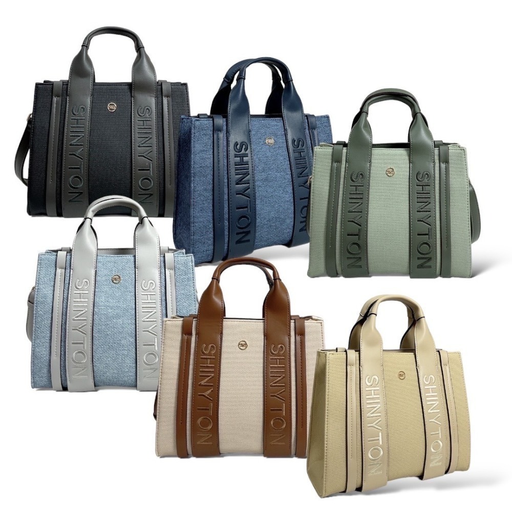 ￼現貨（6色）🎀SHINYTON 方型小托特包🎀肩背包、側背包、斜背包、小方包、托特包-細節圖6