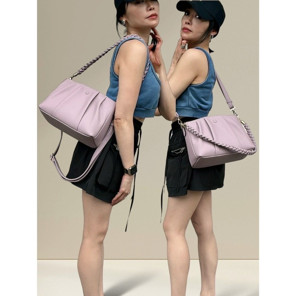 ￼現貨（6色）🎀SHINYTON 雲朵貝殼方包🎀肩背包、側背包、斜背包、雲朵包、方包-細節圖6