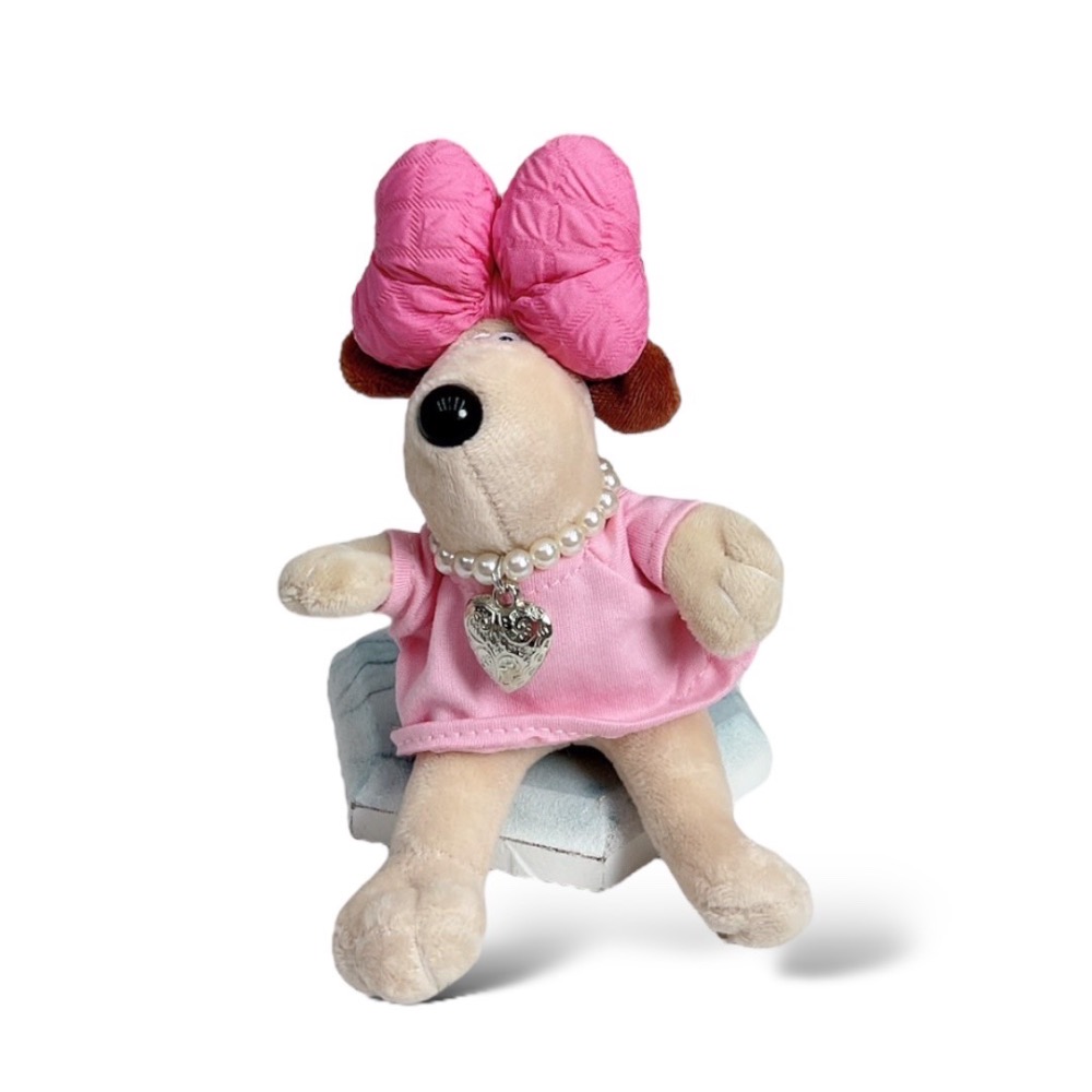 ￼現貨（9色）🎀可愛韓國蝴蝶結狗狗包包吊飾🎀吊飾、包包吊飾、小公仔、蝴蝶結狗狗吊飾-規格圖5