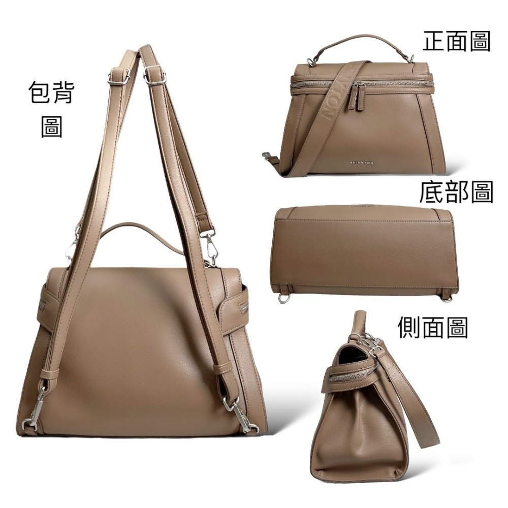 113007簡約3way醫生包🎀肩背包、側背包、斜背包、大方包、後背包、3用包-細節圖6