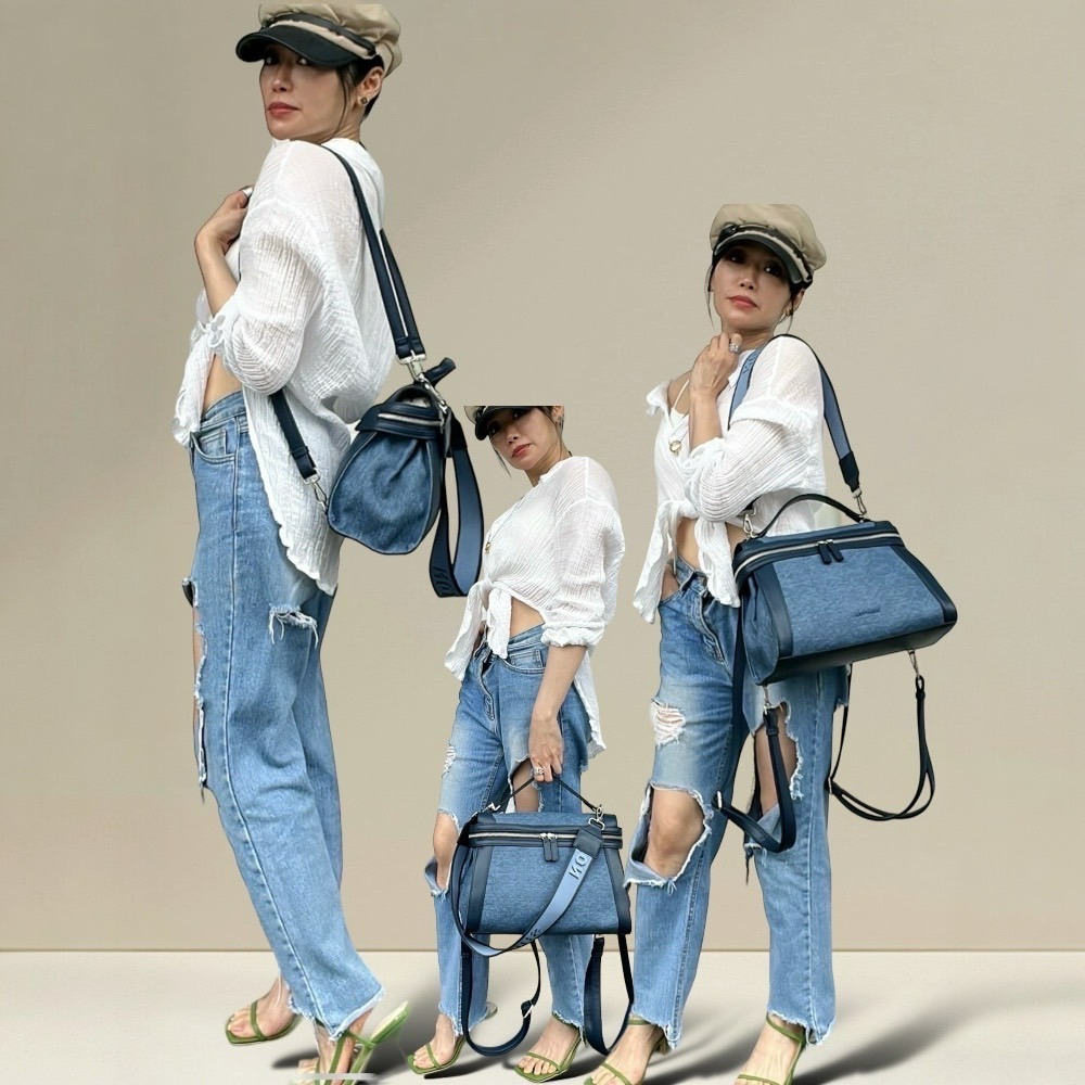 113007簡約3way醫生包🎀肩背包、側背包、斜背包、大方包、後背包、3用包-細節圖9