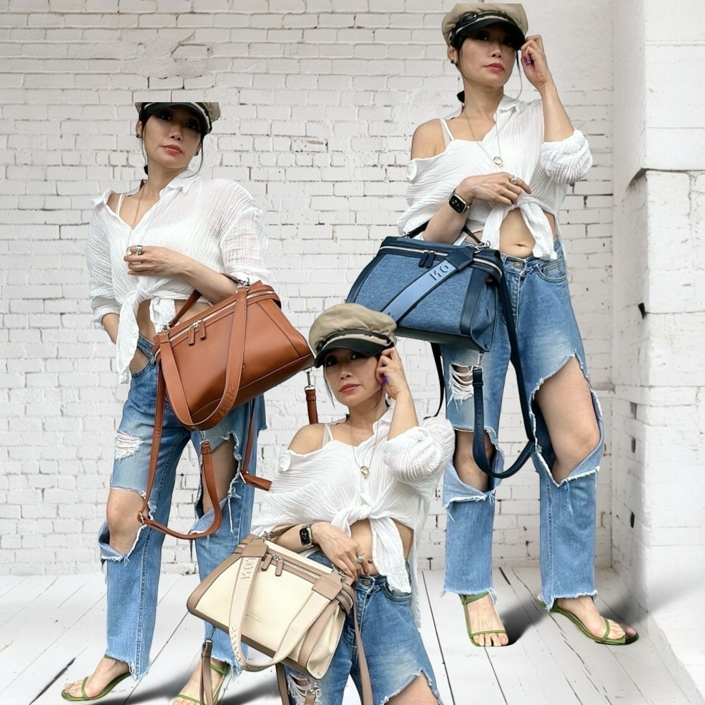 113007簡約3way醫生包🎀肩背包、側背包、斜背包、大方包、後背包、3用包-細節圖11