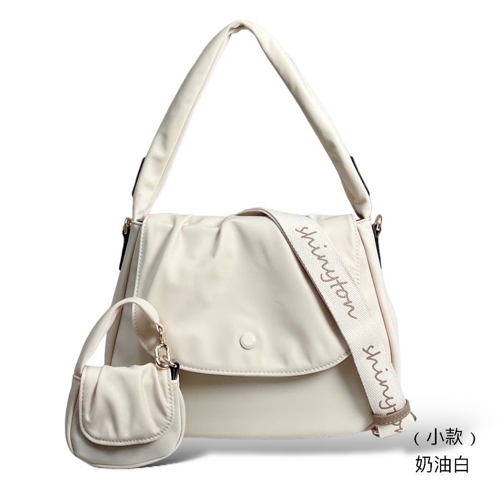 🎀SHINYTON 厚磅尼龍雲朵泡泡包附零錢包附寬背帶🎀-規格圖8