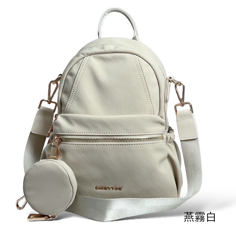 現貨（5色）🎀SHINYTON 水洗厚磅尼龍3way後背包🎀肩背包、側背包、斜背包、3用後背包、附零錢包、中小型後背包-規格圖10