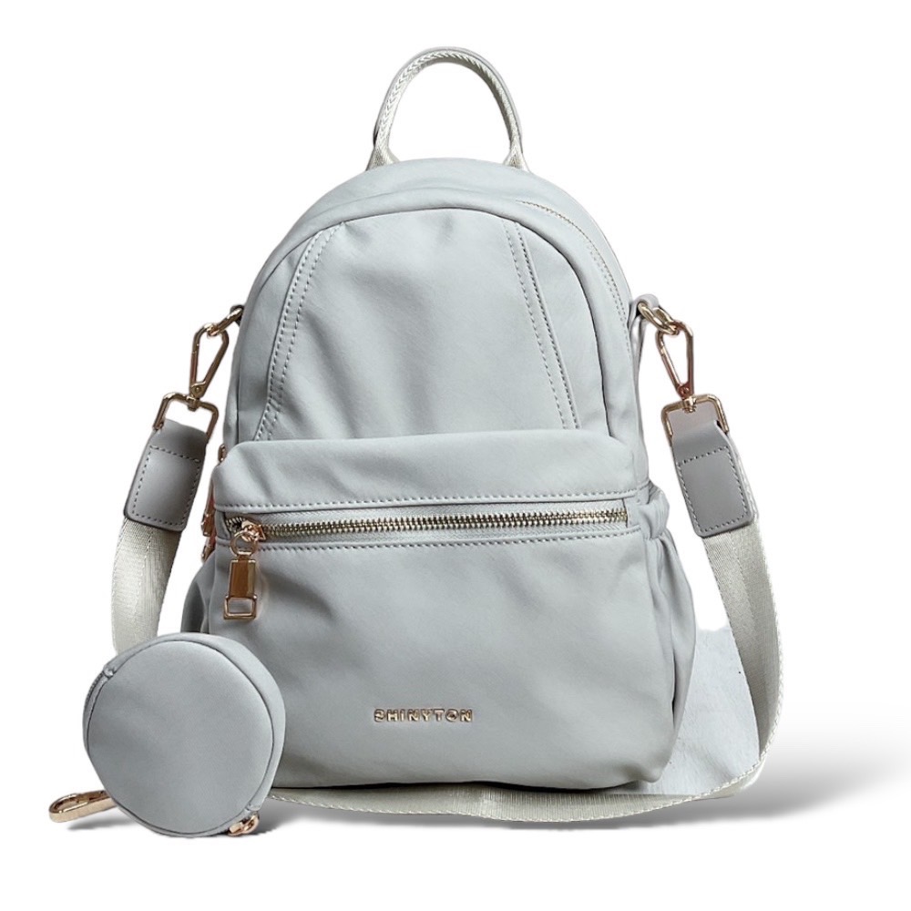 現貨（5色）🎀SHINYTON 水洗厚磅尼龍3way後背包🎀肩背包、側背包、斜背包、3用後背包、附零錢包、中小型後背包-規格圖10